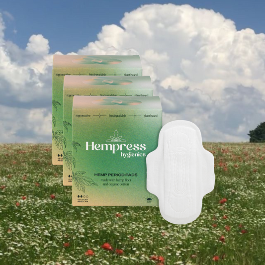 Organic Day Pad 3 Pack by Hempress Hygienics