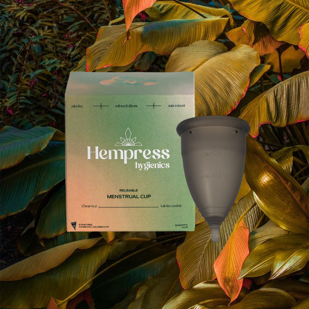 Charcoal Menstrual Cup by Hempress Hygienics