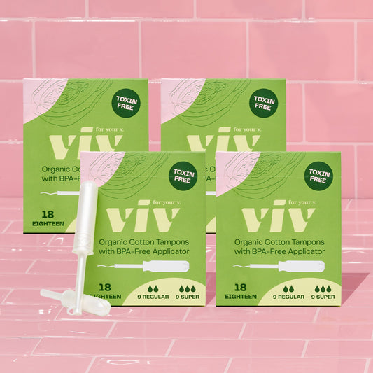 Organic Cotton Tampons Bundle by viv for your v